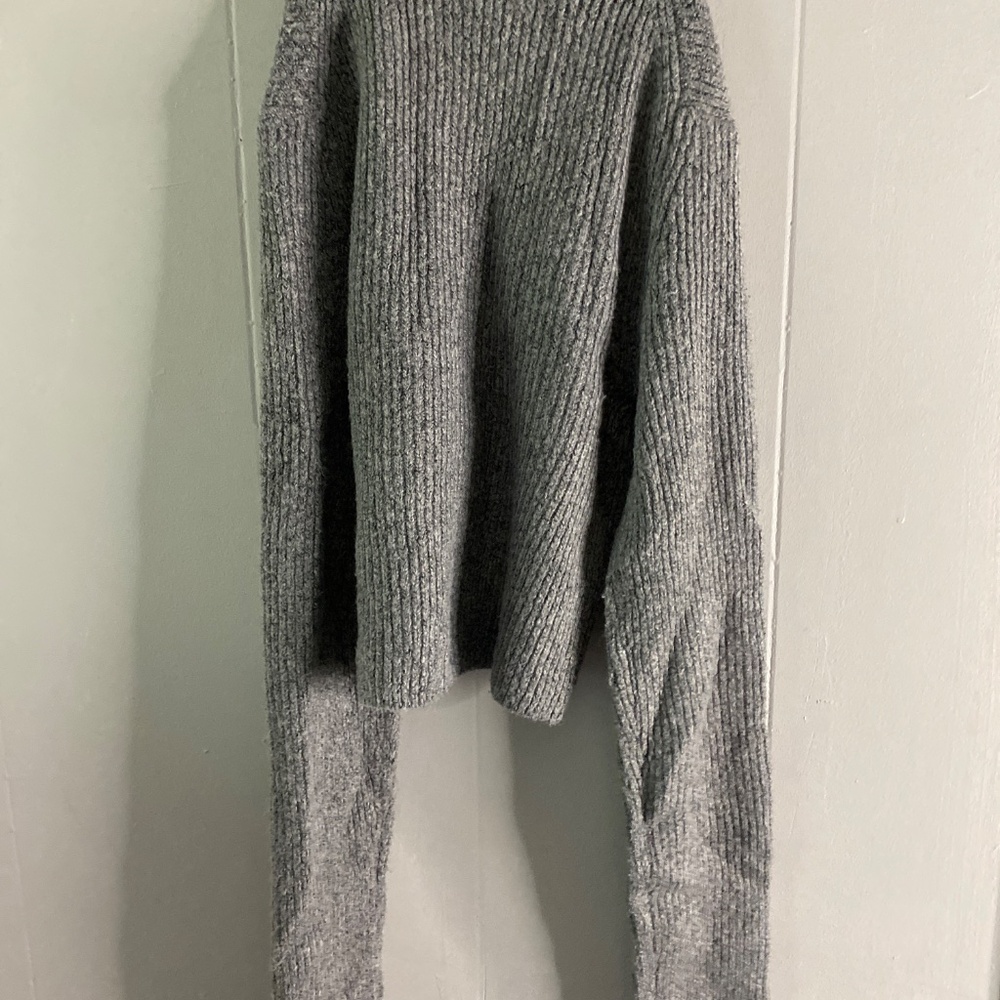 Bluenotes Crewneck Sweater Cropped Ribbed Pattern - Picture 3 of 3